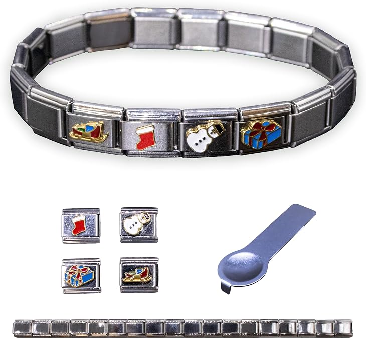 Fablinks Christmas Italian Charm Bracelet Starter Kit