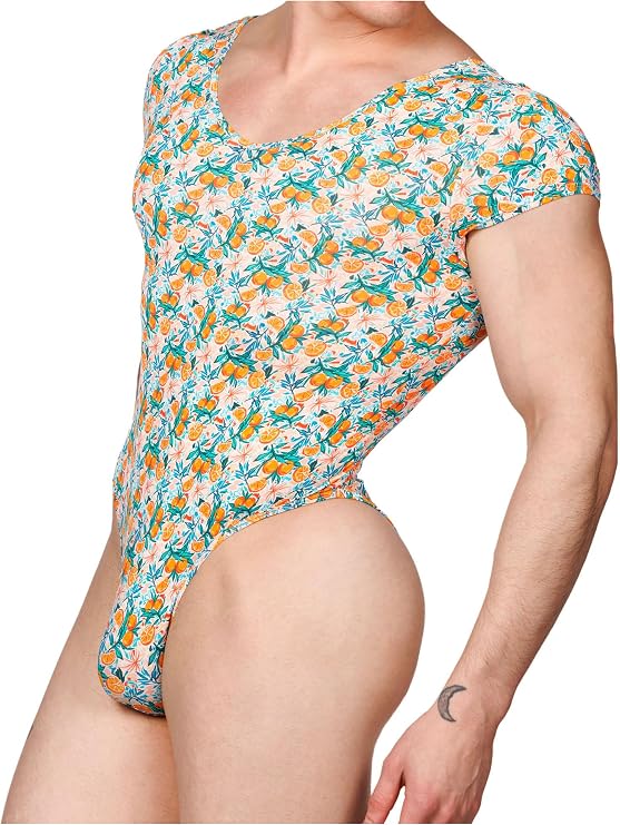XDress Mens Blossom Ballet Bodysuit