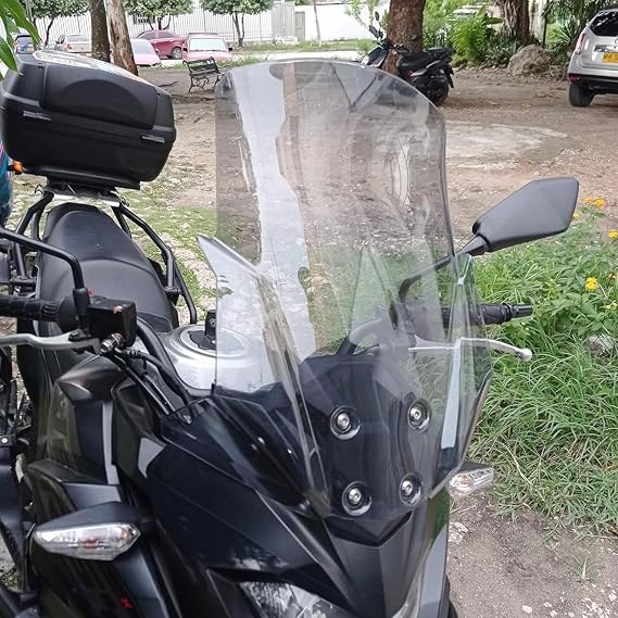 Motorcycle Windshield Deflector Compatible with Versys-X 300 Versys 300X 2017 2018 2019 2020 2021 2022 2023 2024 2025 Touring Windscreen Wind Shield Fly Screen Visor, Clear