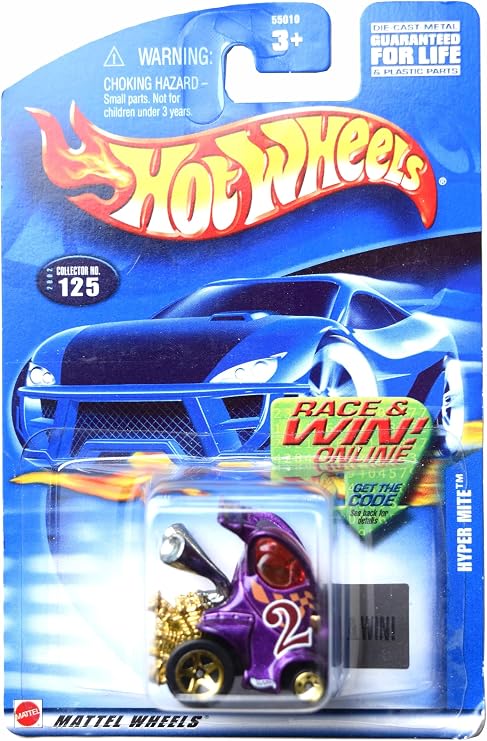 Hot Wheels 2002-158 PURPLE 125 Hyper Mite 1:64 Scale