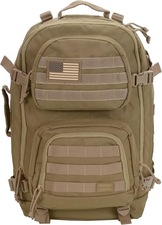 Rockland Military Tactical Laptop Backpack, Tan