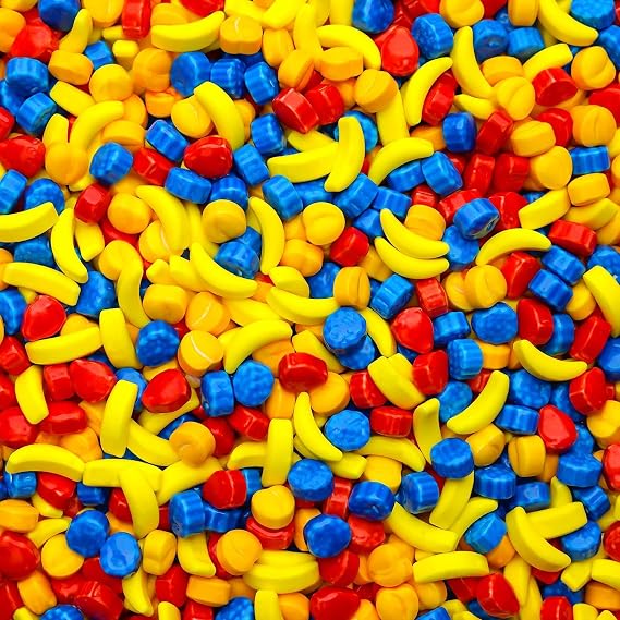 Fruit Runts Candy 1240 psc 1.7 lb per Bag Assorted Fruit Hard Candy Bulk for Vending Machine Party Favors Goody Bags Cake Decorations Pinata Candy Mix Gumball Machine Refills Fruit Shaped Candy