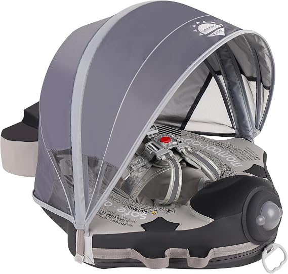 HECCEI Mambobaby Float with Canopy, Add Tail Newest No.07 Airplane Baby Float