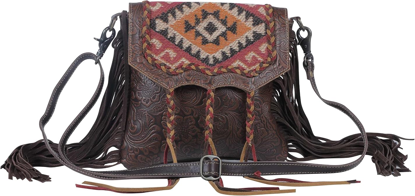 Myra Bag Aztec Motif Leather & Hairon Bag S-3807