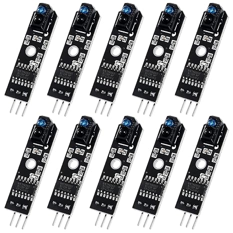 10pcs TCRT5000 Infrared Reflective Sensor Module - 5V Line Obstacle Avoidance Tracing Sensor for Smart Car Robot