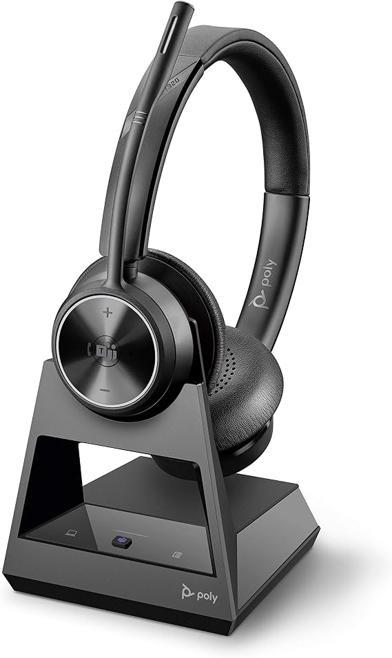 Poly Savi 7320-M Ultra-Secure Wireless DECT Headset System - Microsoft Teams Certified Version