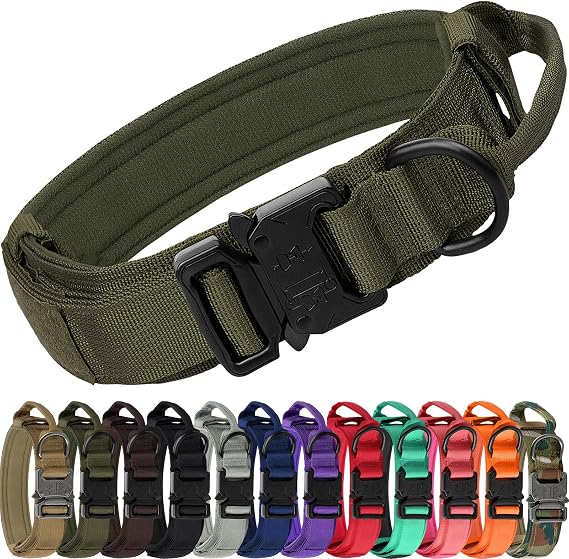 Joytale Tactical Dog Collar for Medium Dogs, Traffic Control Handle