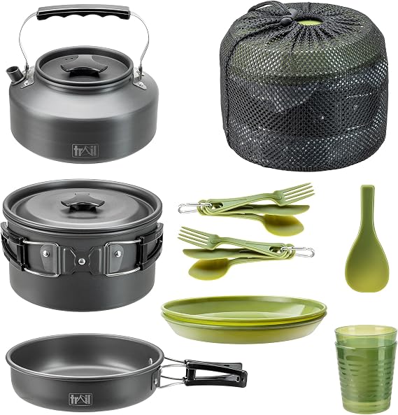 Trail Camping Cooking & Dining Set, 16–27 Piece