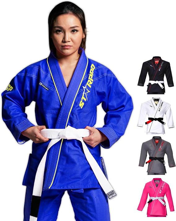 Starpro Brazilian Jiu Jitsu Gi Lightweight Preshrunk BJJ Gi for Men & Women
