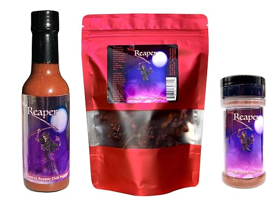 Wicked Reaper Ultimate Reaper Gift Set Hot Sauce, Powder & Whole Peppers