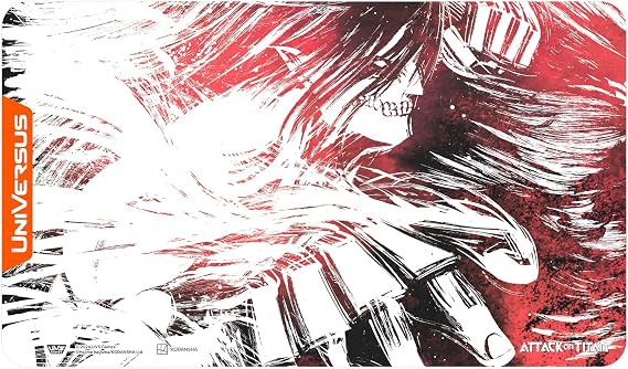 UniVersus Attack on Titan: Battle for Humanity - Attack Titan Playmat - 24 x 14 Neoprene Mat, Tabletop Card Game Accessory, UVS Games, Licensed