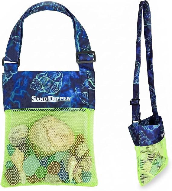 Sand Dipper Shell Collecting Beach Bag (Adjustable Shoulder)
