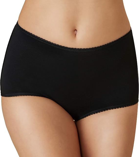 5PK Ladies Premium Cotton Lycra Full Briefs,Womens Mama Panties,Basic High Rise Knickers,Stretch and Comfortable for Everyday use,Pure Cotton Soft and Breathable with Best Fit
