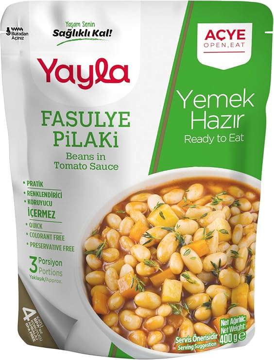 yayla Fasulye Pilaki, 400 gr Tekli Paket