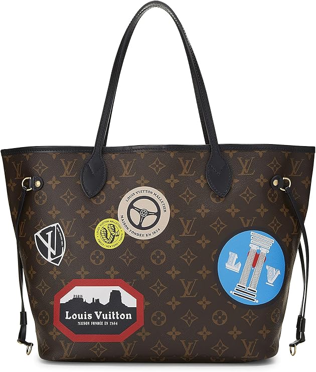 Pre-loved Monogram Canvas World Tour Neverfull MM, Brown