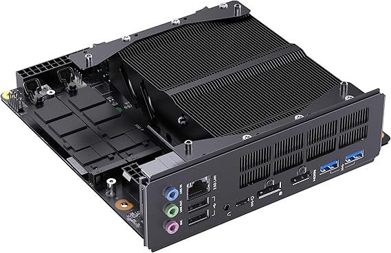 MINISFORUM BD895i SE Mini PC Motherboard AMD Ryzen 9 8945HX(16C/32T) Gaming Computer Without RAM/SSD/OS, 2X DDR5 SODIMM Slots, 2X PCIe4.0 SSD, M.2 2230 Key E Slot, HDMI+DP+USB-C Triple Video Outputs