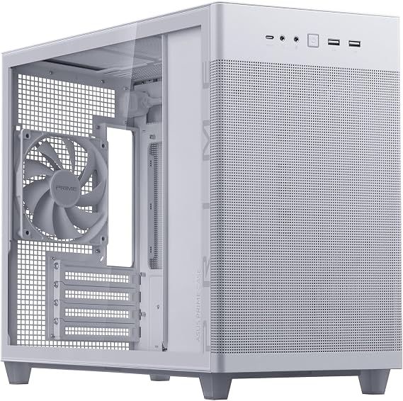 Asus Prime AP201 Temperli Cam Micro ATX Beyaz Bilgisayar Kasası