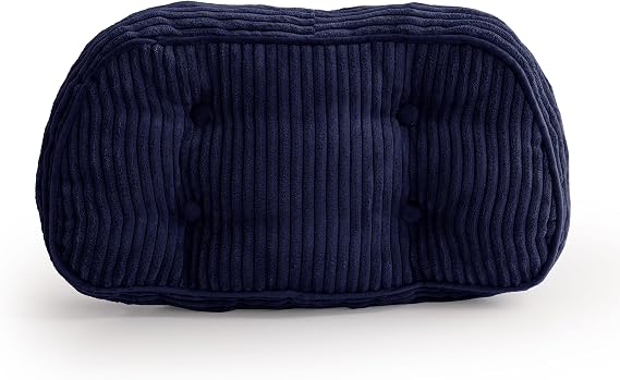 HIGOGOGO Lumbar Support Pillow for Recliner Chair/Accent Chair/Couch/Office Chair, Tufted Corduroy Back Support Cushion for Elderly, Recliner Cushions for Back Rest