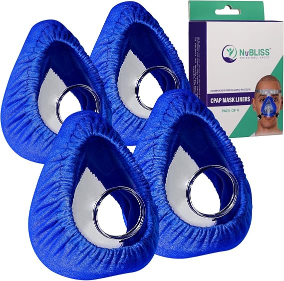 CPAP Mask Liners - FSA & HSA Eligible 4-Pack Soft Cushion Mask Cover Compatible with F20 & F10 - Washable, Reusable, Lightweight