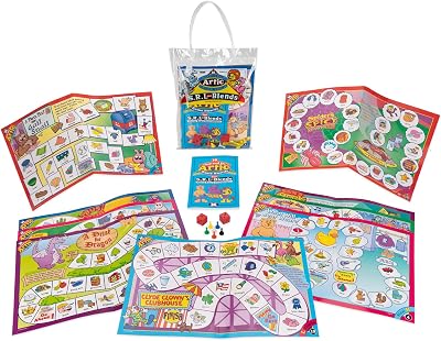 Super Duper Publications | Say and Do S, R, L and Blends Artic Games | Speech Therapy for Articulation | Educational Learning Materials for Children