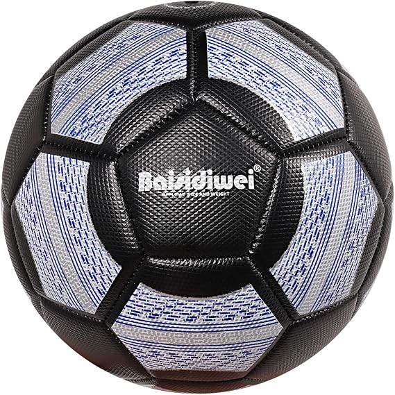 Sports Soccer Balls Size 3/5 Official Match Durable Thicker PU Training Ball Youth and Adult Soccer Balls with Pump Needle