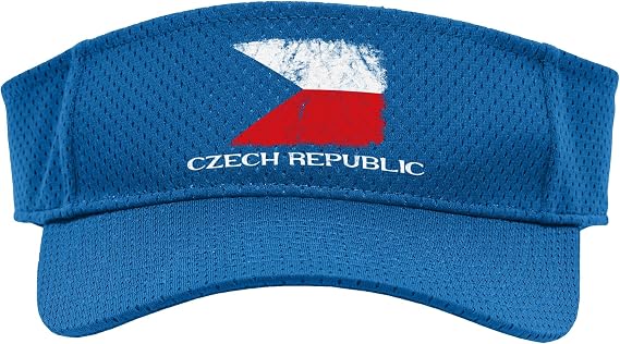 Czech Republic Flag, Czech Republic Travel, Czech Flag Sport Sun Visor