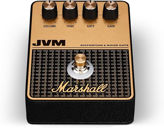 Marshall JVM Overdrive Distortion Pedal - Black and Gold