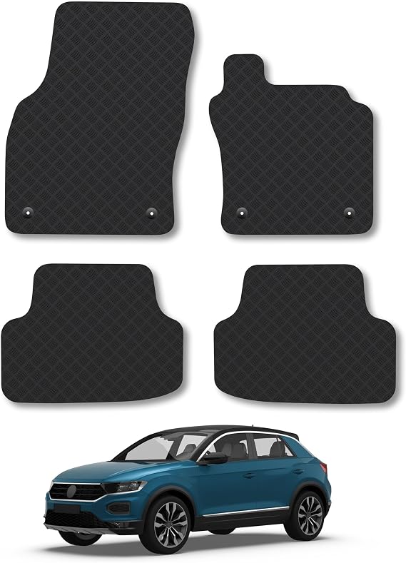 Compatible with VW T-Roc (2017-2025) 3mm Rubber Car Mats