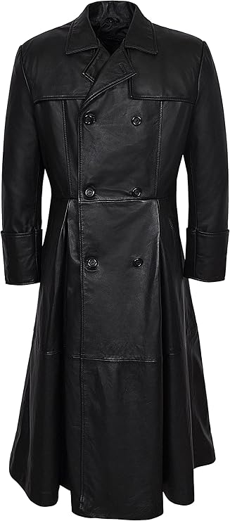 Smart Range Men's Morpheus Full Length Leather Jacket Coat