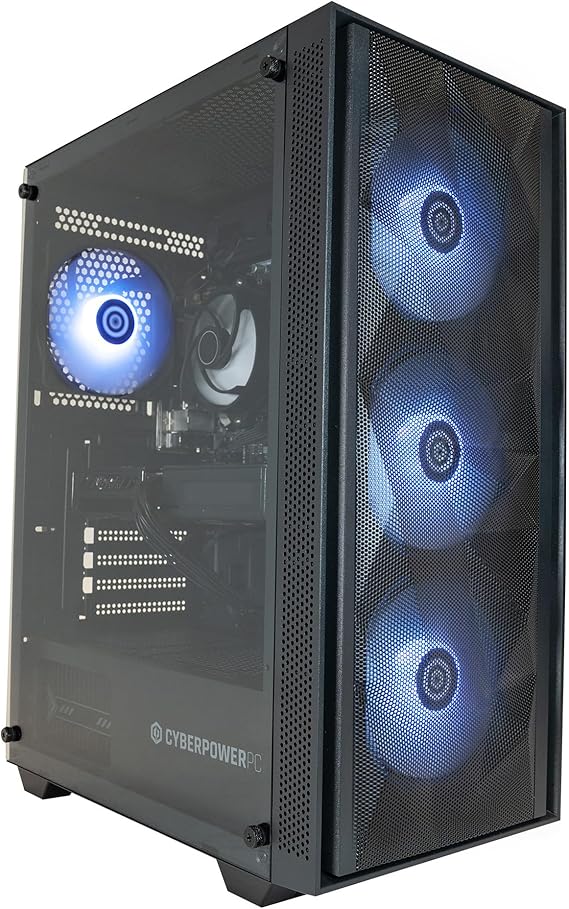 CYBERPOWERPC Regiment Gaming PC - AMD Ryzen 5 5500 Nvidia RTX 3050 8GB RAM 500GB NVMe SSD 650W PSU Wi-Fi Windows 11 Sylph