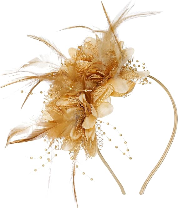 Pistha Womens Fascinators Hats Tea Party Hats Headband for Women Dresses