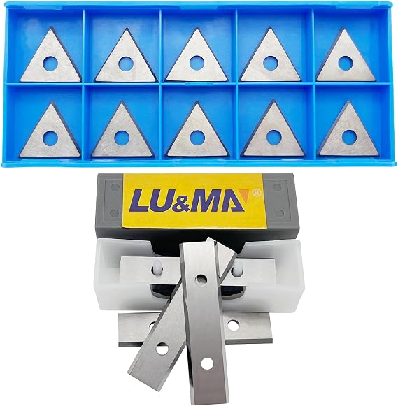 LU&MN Carbide Scraper Blades Bundle, 2.38"&1" Triangle Blades, 20 PCS Total