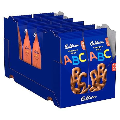 Bahlsen ABC Russian Bread Caramel Biscuits in Letter Shape 12 x 100 g