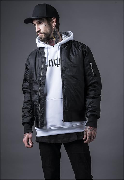 Urban Classics Mens Basic Bomber Jacket Size: X-Large Black