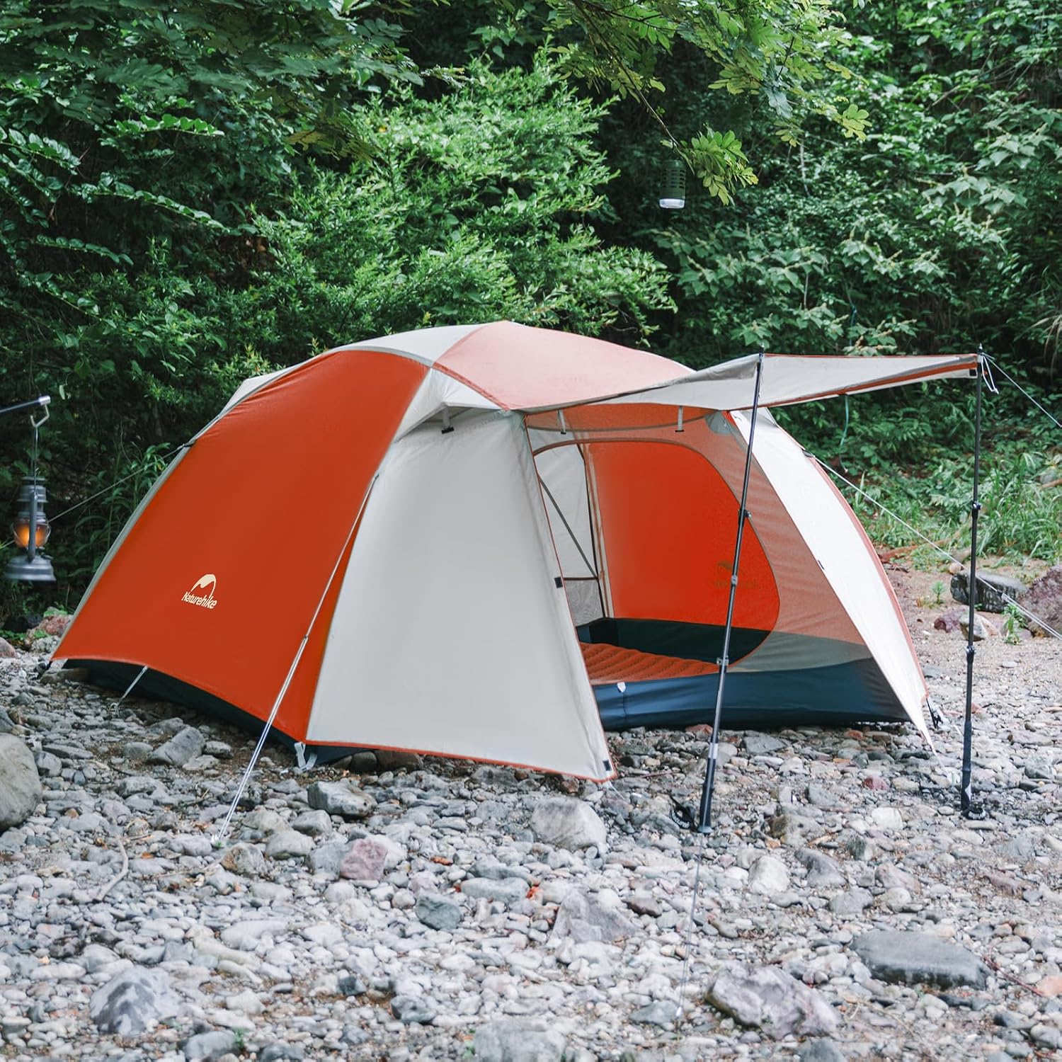 Naturehike Camping Tent, 23 Person Double Layer, Instant Easy Setup, Waterproof PU2000mm, 54 MPH Wind Resistance, UPF 50, Outdoor Tent for Camping, Festivals, Backyard, Sleepovers