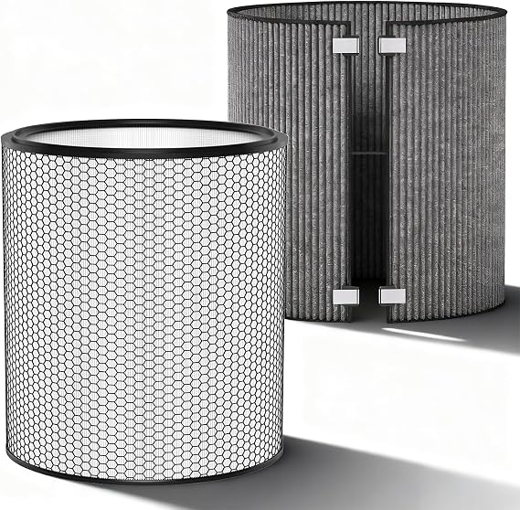 BP03 BP04 Replacement Filter Set for Dyson BP03 BP04 BP06 Purifier Big + Quiet Formaldehyde H13 HEPA Filter 972132-01 Activated Carbon Filter 972133-02 | 煙、ペットの臭い、山火事用の高効率HEPAフィルターとカーボンフィルター。部品番号972132-01/972133-02。