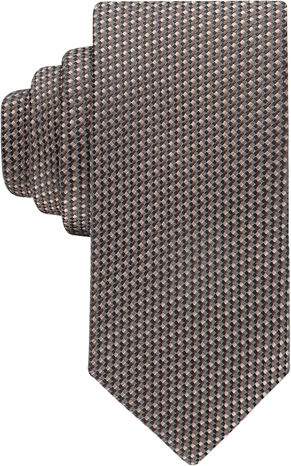 Haggar Men's Textured Tonal Pattern Self-tie Necktie