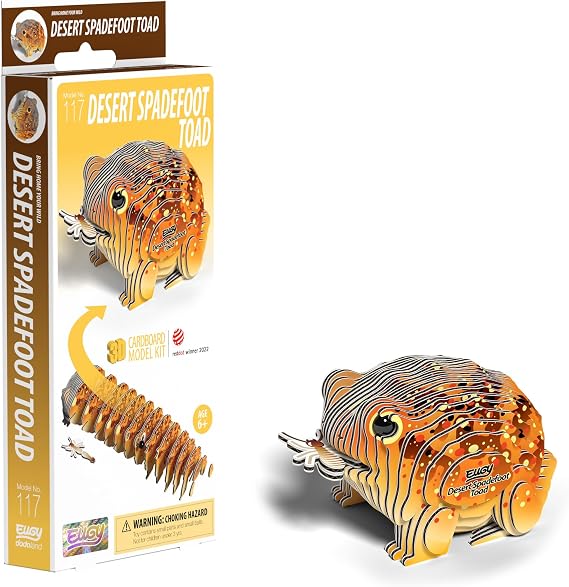 EUGY Desert Spadefoot Toad 3D Model Craft Kit