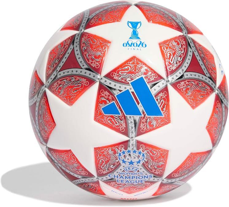 adidas Unisex-Adult UCL Mini, White/Red/Maroon, 1