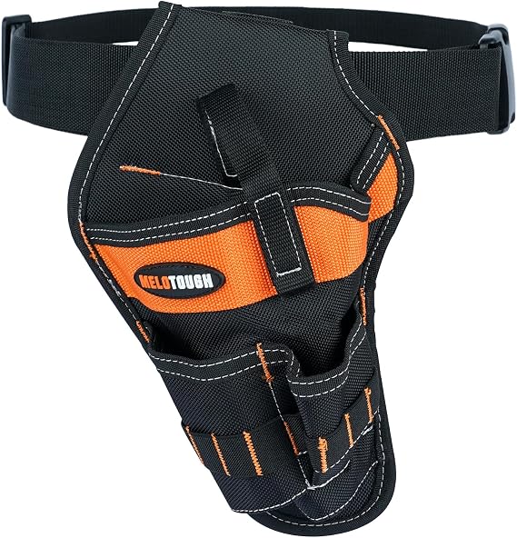 MELOTOUGH Left/Right Handed Belt Cordless Drill Holster for Tool Belt Drill Pouch Impact Driver Holster for Drill bits