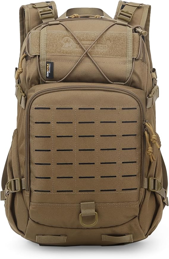 Mardingtop Small Military Tactical Backpack for Men,25L Molle Cordura Backpack for Hiking,Camping,Rucking