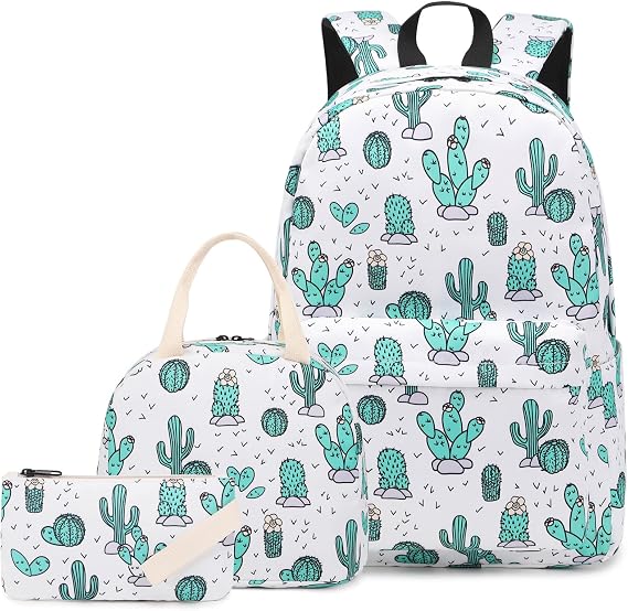 Kids Backpack for Girls, Teens School Bags Bookbags Set with Lunch Bag Pencil Case