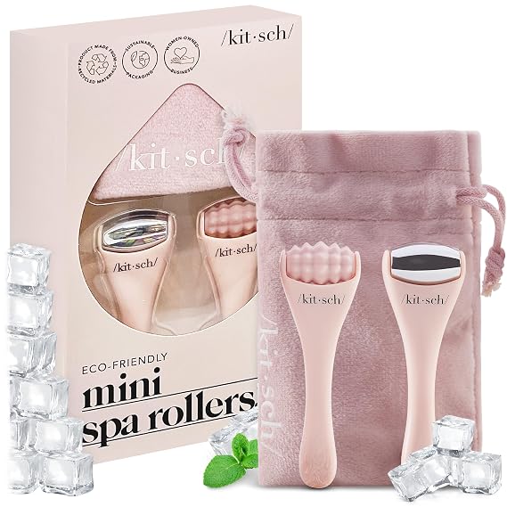 Kitsch Mini Ice Roller for Face Tool Set Cooling Face Rollers - Blush