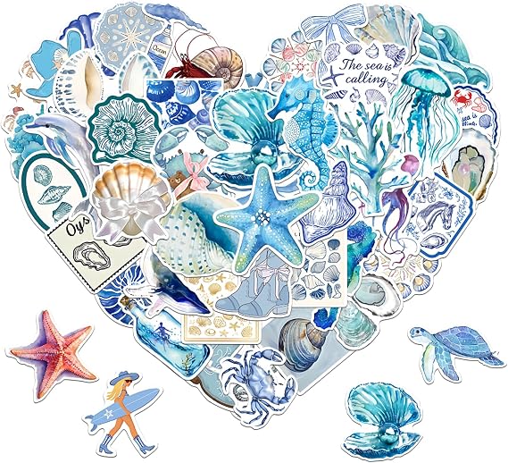 100 PCS Romance Book Stickers for Ocean, Cute Luggage Stickers Waterproof Stickers Waterproof for Gifts, Adult, Vinyl Decals for Laptop IPAD Reader Vinyl Stickers for Water Bottles