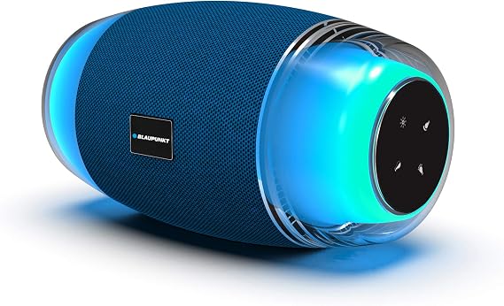 BLAUPUNKT MP3915-591 Bluetooth Speaker, LED, 14 W, Transparent/Blue