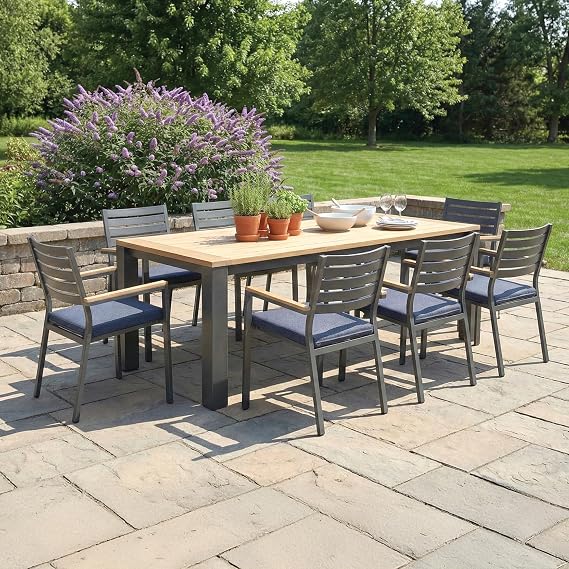 Elba 9-Piece Dining Set, Spectrum Indigo