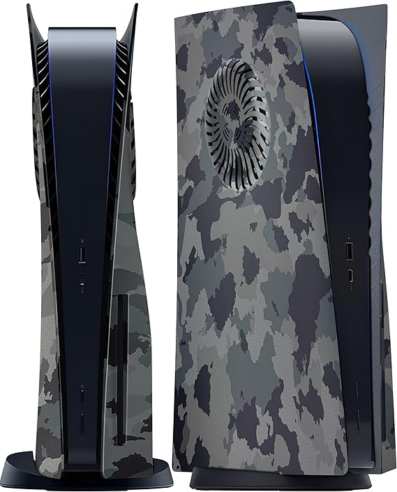 Joso Faceplate for PS5 Disc Edition, Anti-Scratch Dustproof Case Replacement, Cover Skin Fit for PS5 Console (CD-ROM) with Cooling Vent, Plates for PS5 Accessories, Easy Installation- Camo with Vent