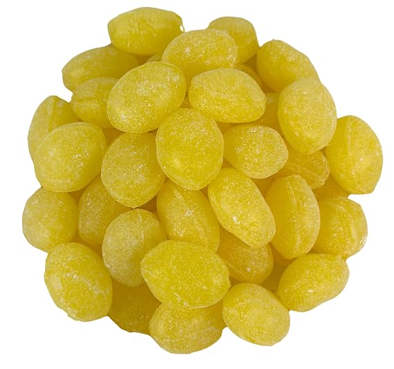 Old-Fashioned Sanded Lemon Drops Hard Candy, 1 Pound