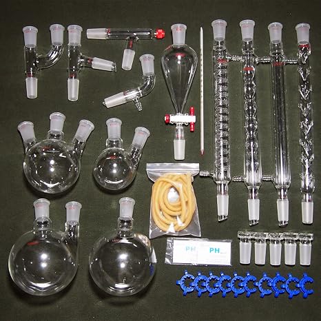 24/40,New Organic Laboratory Glassware Kit,32 PCS,Lab Unit,Chemistry Set