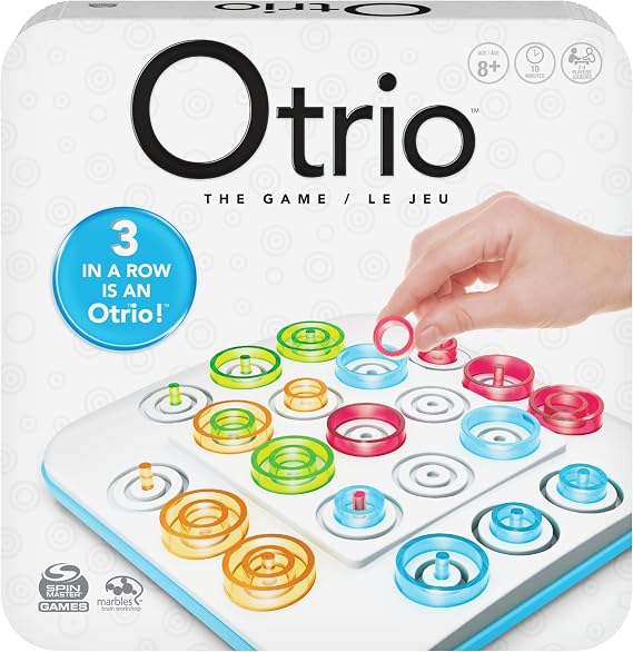 Spin Master Games Otrio Modern Stacking Strategy Tic-Tac-Toe Family Game